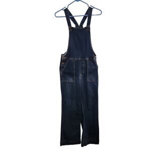 Wallflower Straight Leg Y2K Blue Dark Wash Denim Casual Overall Pants Medium